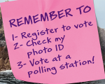 image of a post-it note with voting reminders