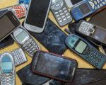 Old mobile phones and other tech