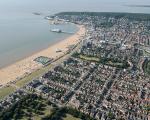 aerial shot of Weston-super-Mare