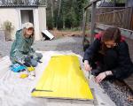 People working on a craft project