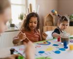 children doing crafts