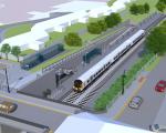 Artist's impression of Portishead railway station