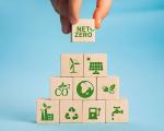 Image of building blocks with eco messaging