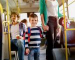children on bus