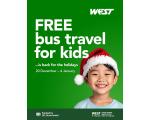 This shows a free bus travel offer for children