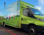 This shows the new North Somerset electric library vehicle