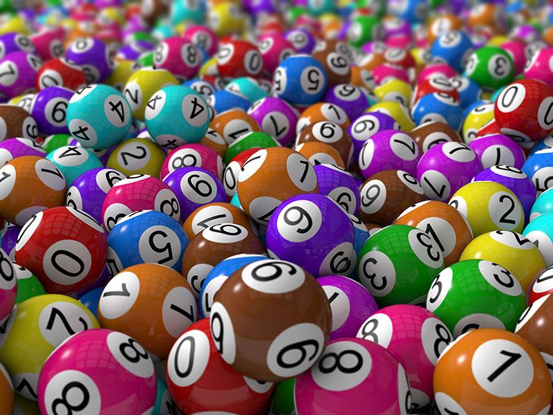pile of multi-coloured bingo balls