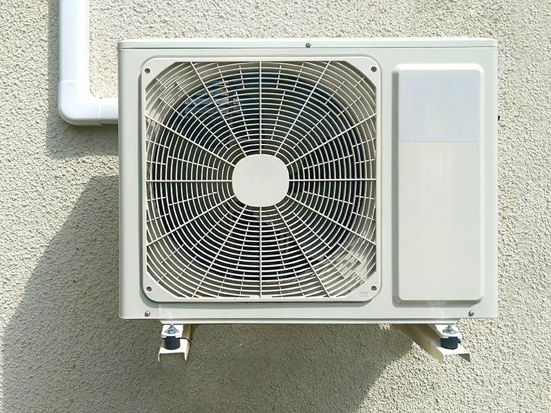 white extractor fan on a white wall