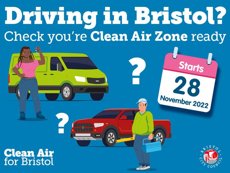 Driving in Bristol? Check you're clean air zone ready
