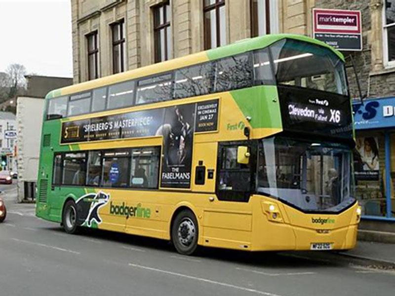 the X6 bus in Clevedon