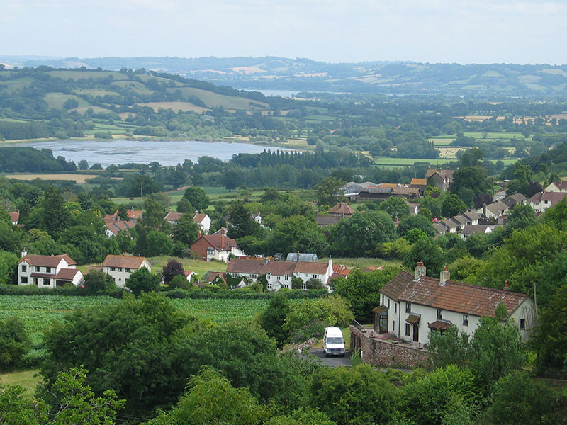 a view of North Somerset countryside