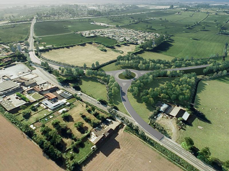 artist's impression of new Banwell bypass