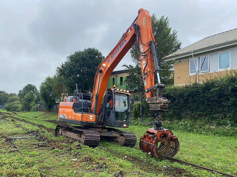 tracks being removed from Portishead railway line