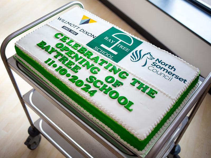 A cake to celebrate Baytree School expansion