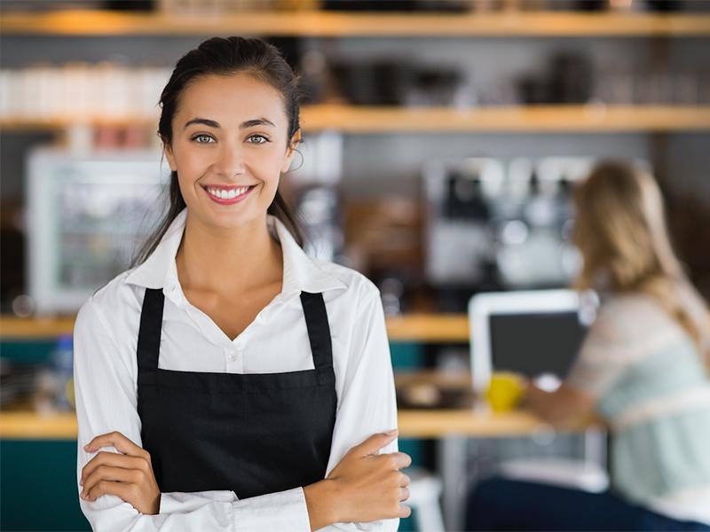 A shop assistant