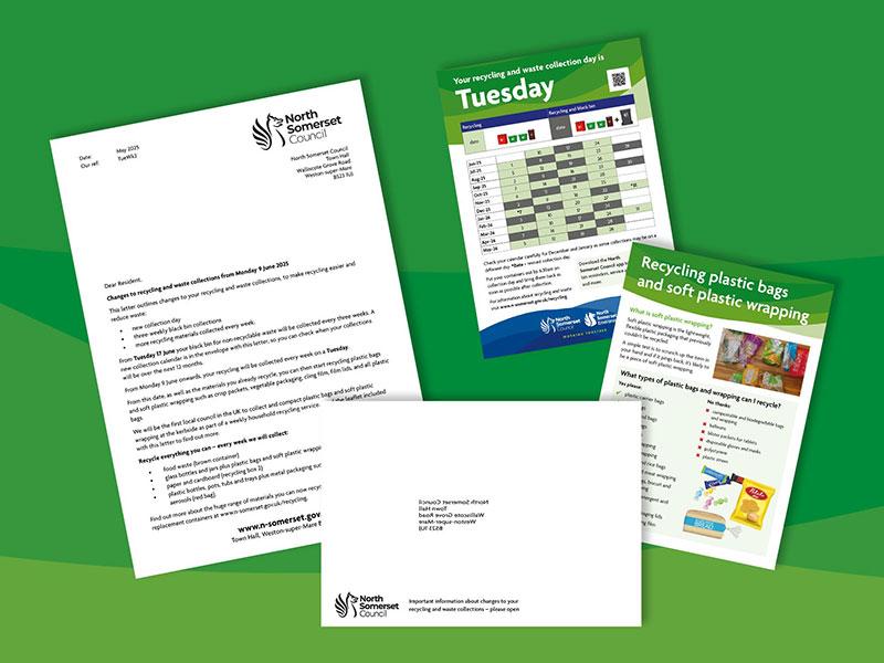 leaflets about recycling