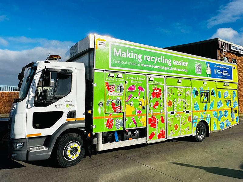 New recycling truck for North Somerset