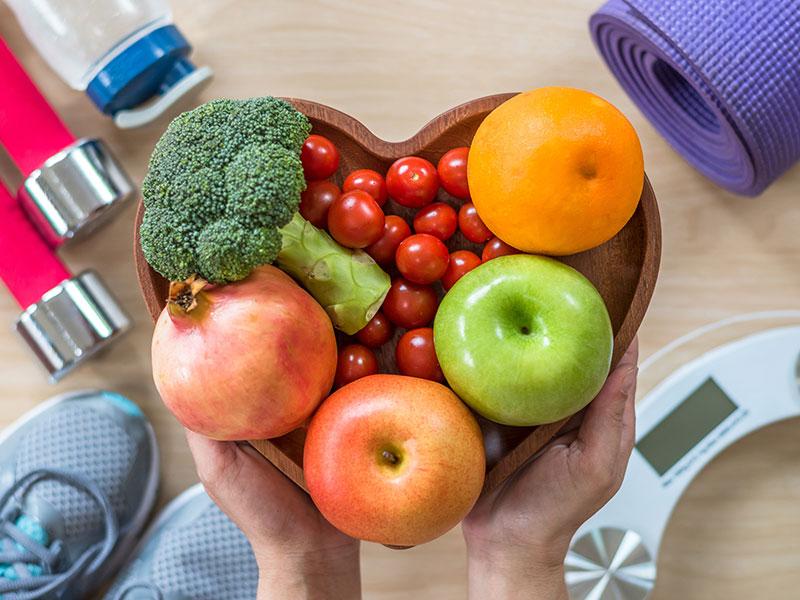 This image shows a picture promoting a healthy lifestyle