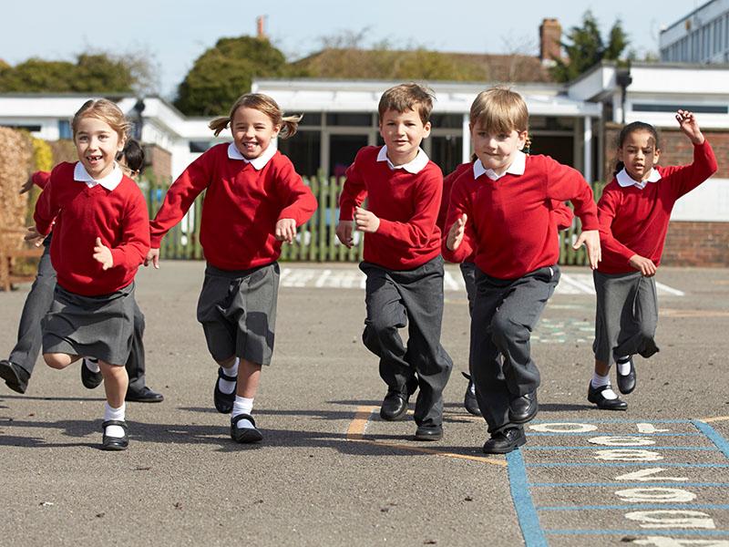 This image shows children at school