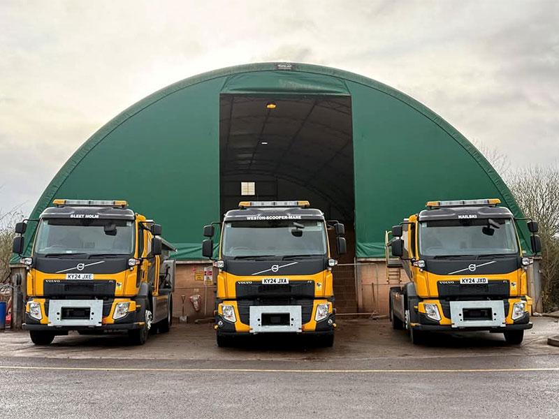 This image shows a picture of the North Somerset gritters