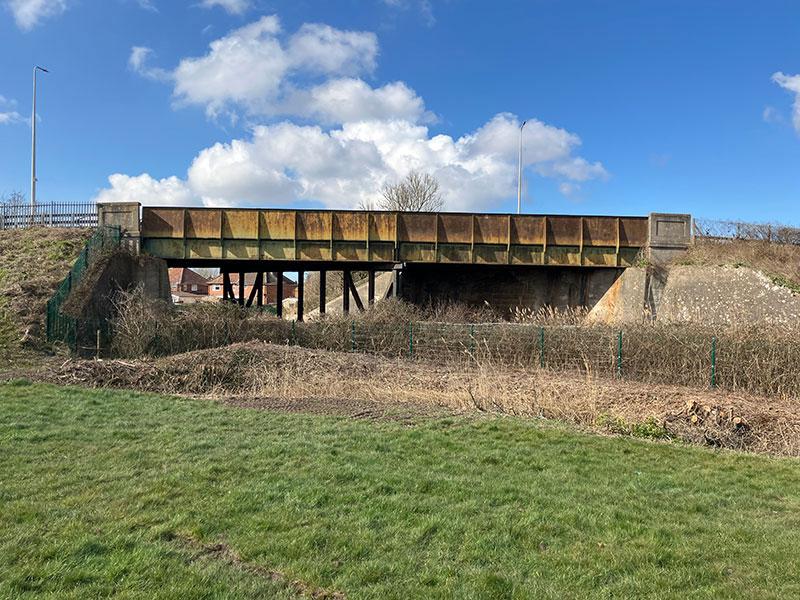 This shows Winterstoke Road Bridge in Weston-super-Mare