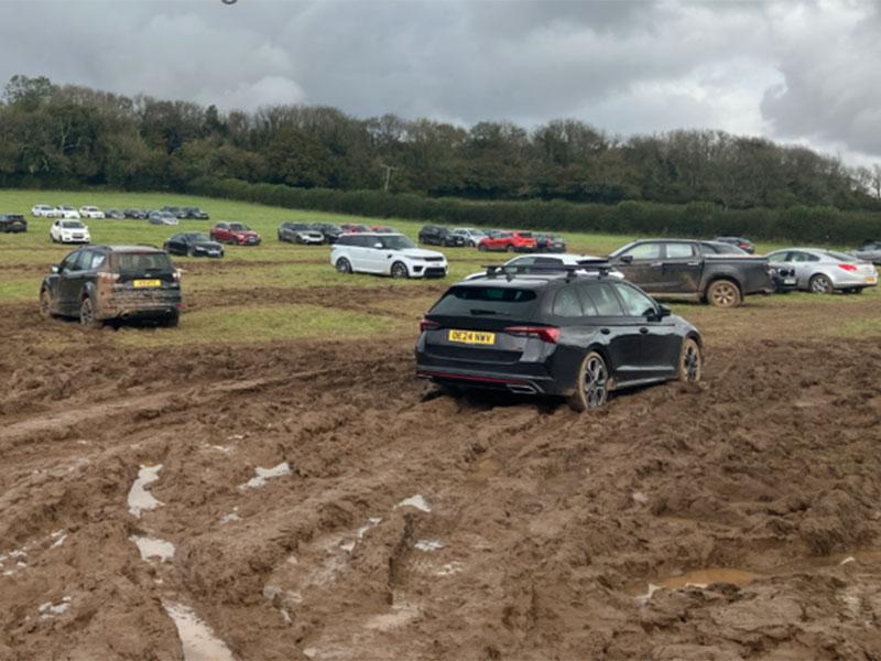 This shows a rogue car park near Bristol Airport