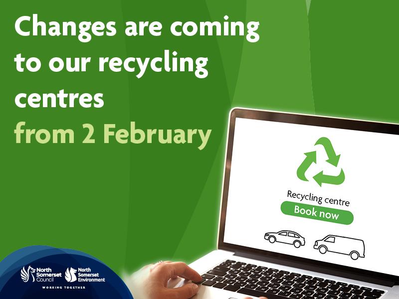 Shows the date to start booking slots at recycling centres