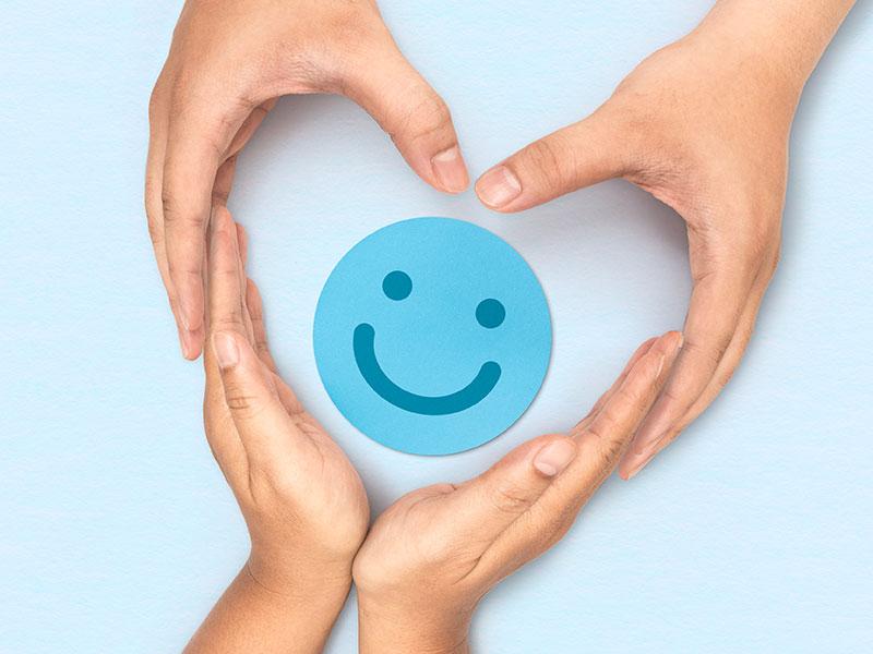 This shows a positive image regarding mental health