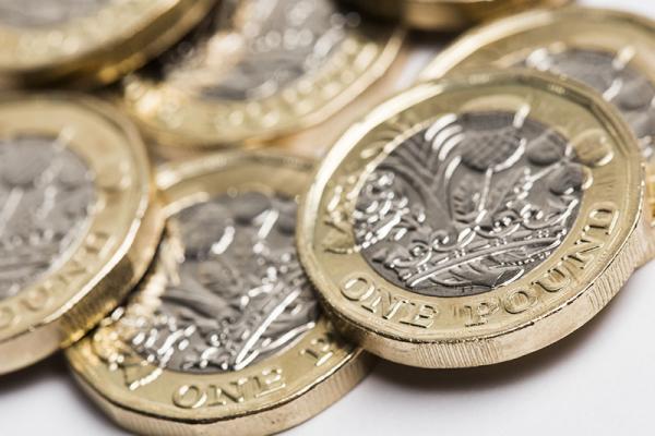 pile of pound coins