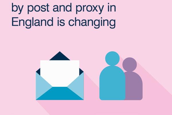 Illustration saying apply to vote by proxy