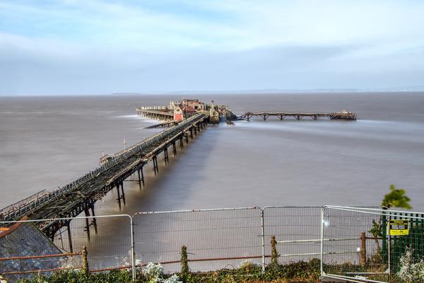 A view of Birnbeck Pier and island