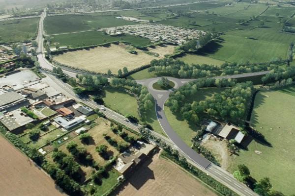 An artist's impression of Banwell bypass
