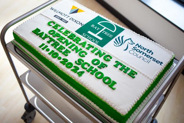 A cake to celebrate Baytree School expansion