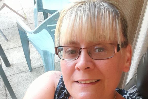 Head and shoulders of Jo White, a foster carer