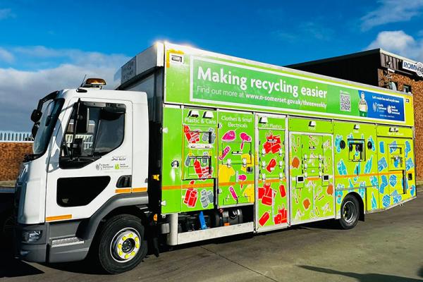 New recycling truck for North Somerset