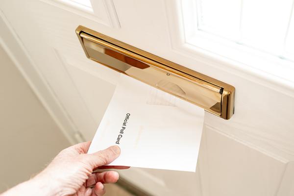 postal vote through letterbox