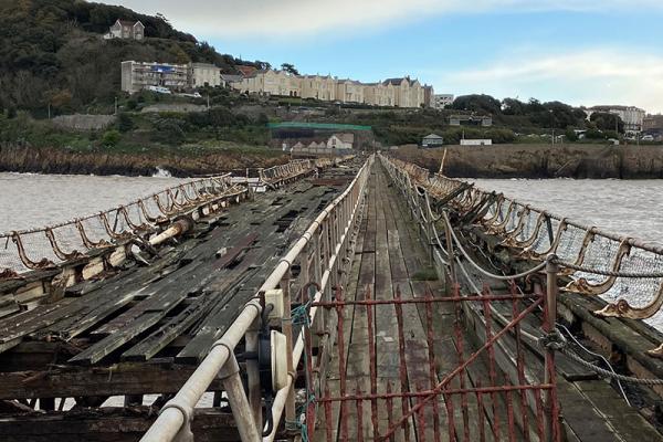 This image shows a photo of Birnbeck Pier