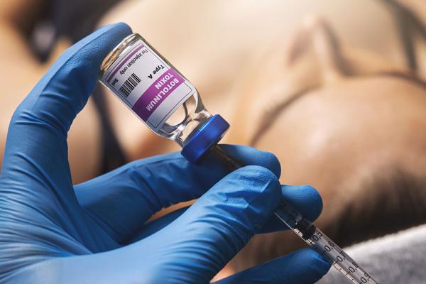 This image shows someone having Botox