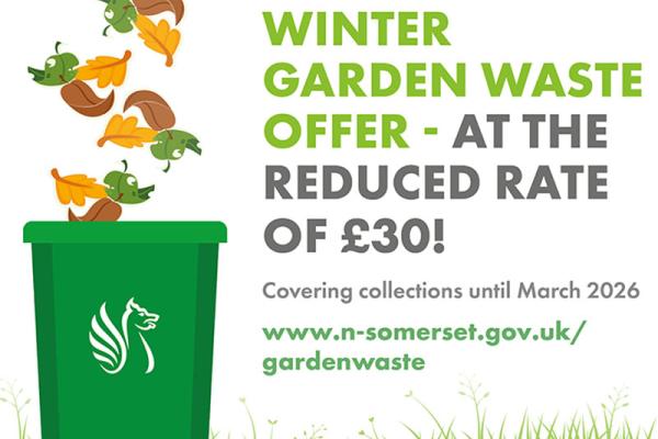 This image shows a winter garden waste offer