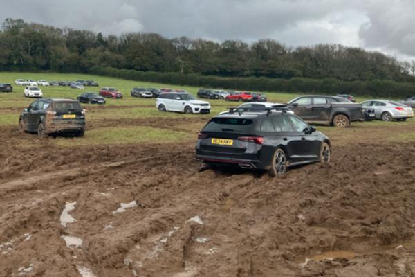 This shows a rogue car park near Bristol Airport