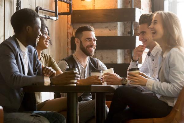 This shows a group of people at a support group