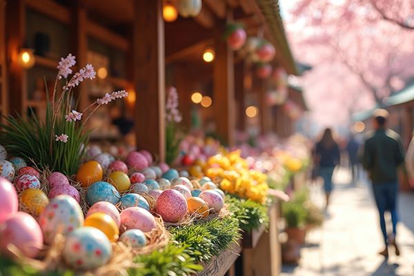 Easter gifts at a market